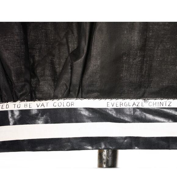 Black White Stripe Apron Glazed Chintz w Sewing Theme Goth Homemaker - Hey Viv - Picture 5 of 9